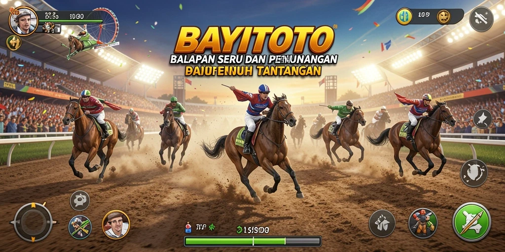 Tampilan gameplay balapan seru di BAYITOTO.