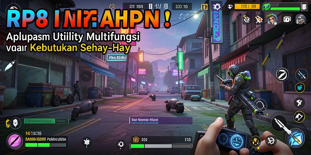 Tampilan utama RP8 dengan fitur Utility yang menarik.