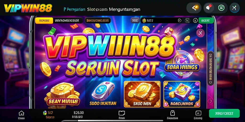 Tampilan utama VIPWIN88 dengan gameplay slot yang seru dan menarik.